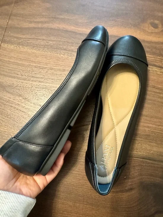 Alfani Tavii 2 Step-N-Flex Ballet Flats in Black Smooth Size 7 New In Box - Picture 7 of 7